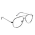 Loscomun Computer Glasses Gunmetal Aviator Eyeglasses